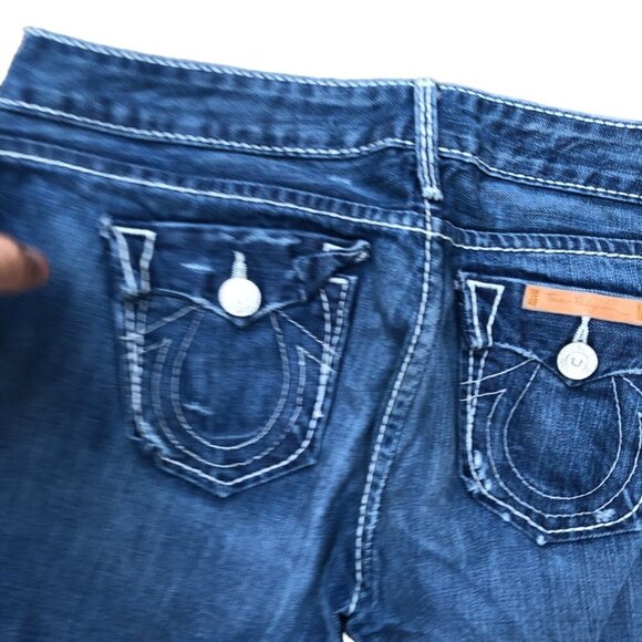 Vintage True Religion Jeans Size 28 Blue - Picture 6 of 7